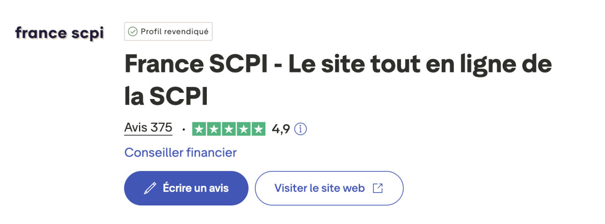 Avis France SCPI