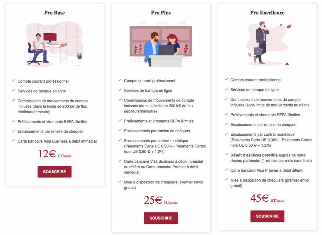 Avis tarif Banque Fiducial