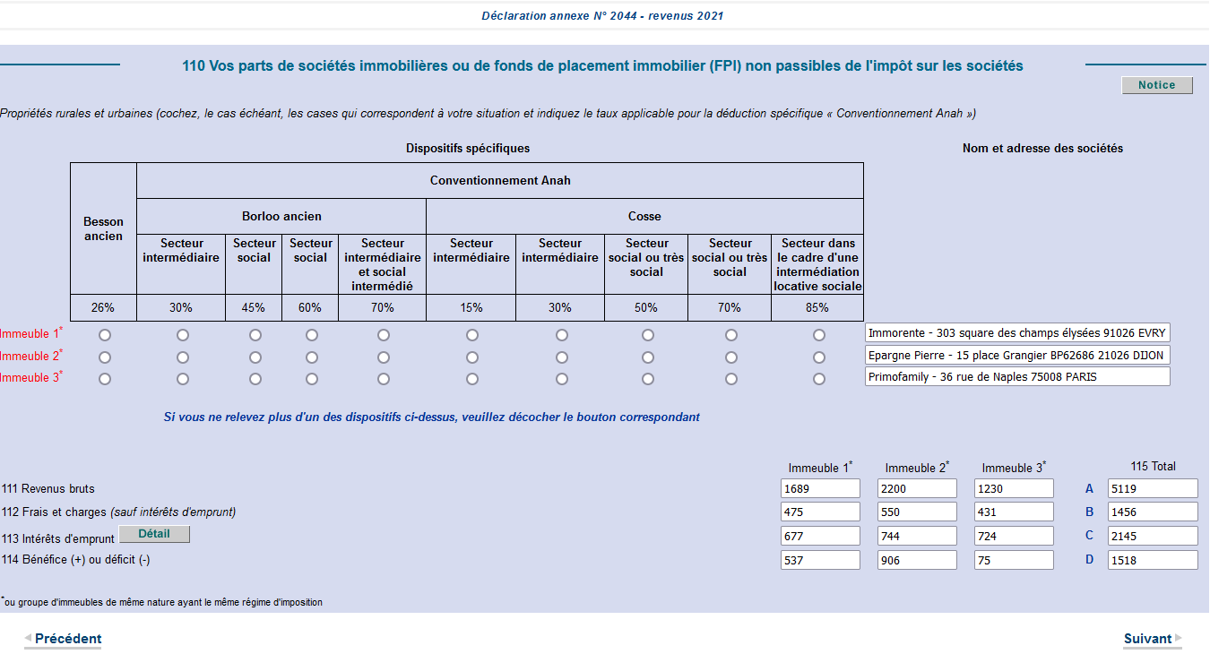 D Claration Des Revenus Scpi Guide Imp Ts Et Exemple R El Avenue Des Investisseurs