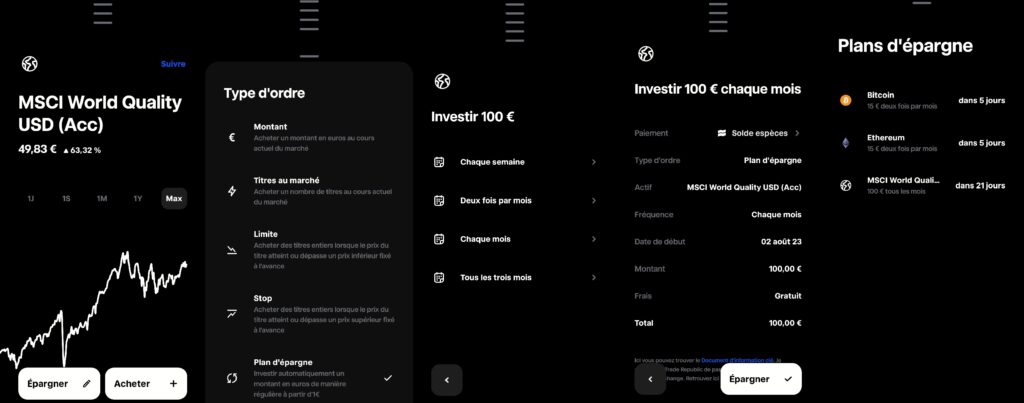 Mise en place d’un plan d’épargne sur Trade Republic.