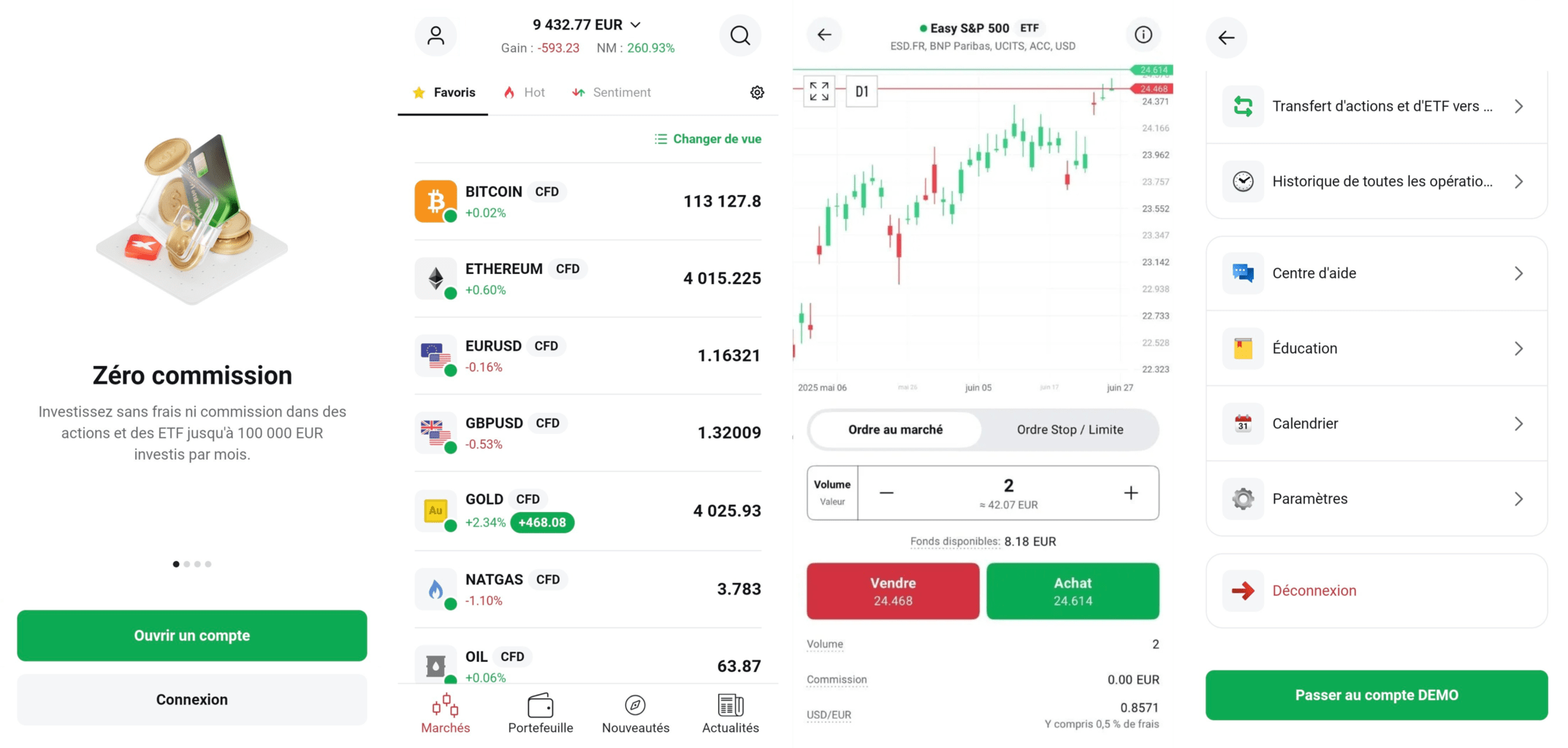xtb interface mobile