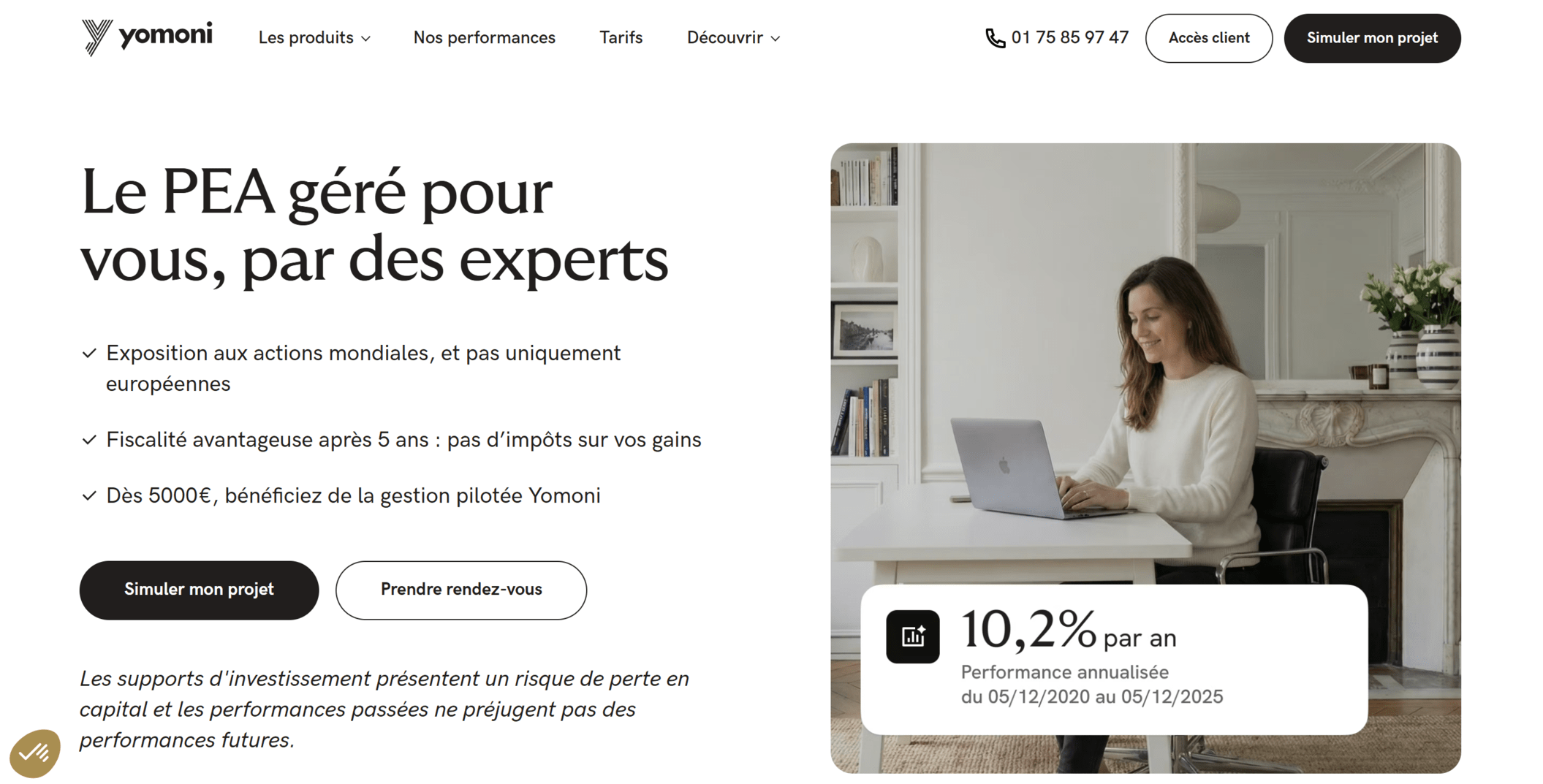 meilleur pea gestion pilotée yomoni