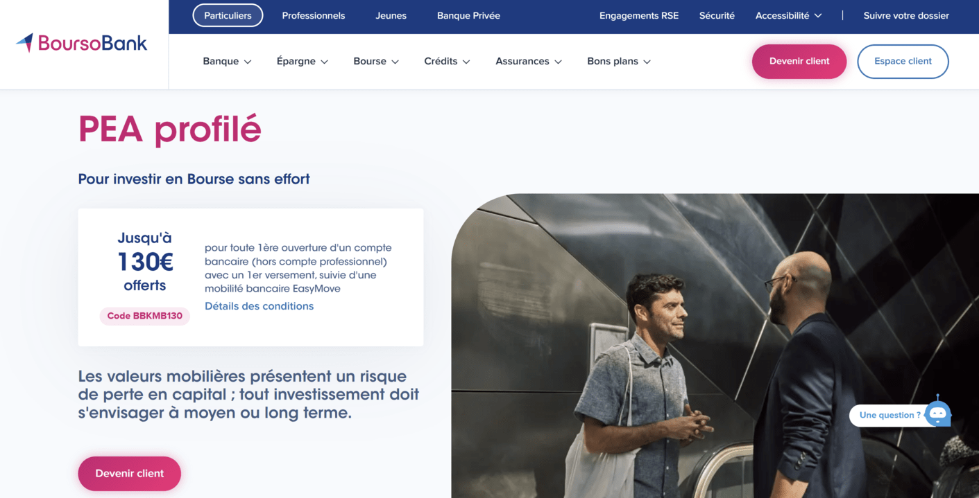 pea gestion profilée boursobank