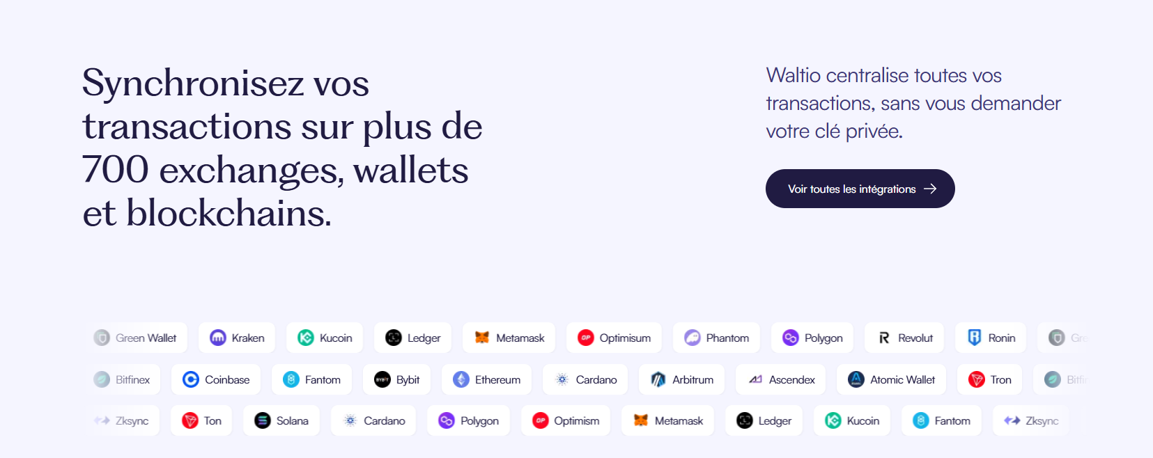 Quelles plateformes crypto sont compatibles avec Waltio
