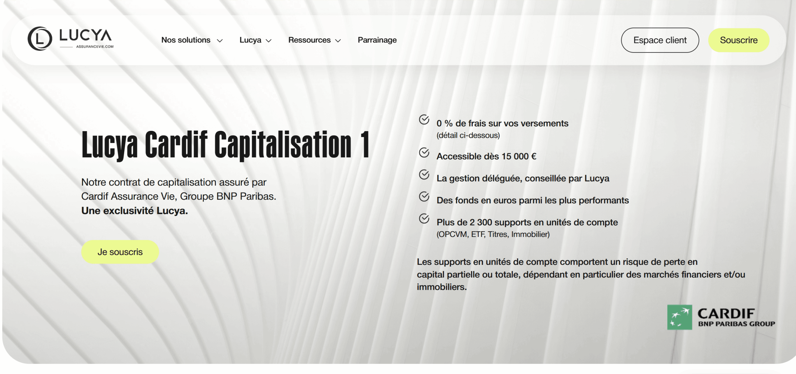 avis lucya cardif capitalisation 1