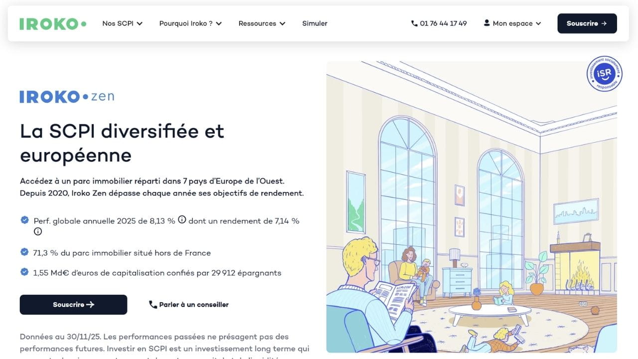 meilleure scpi iroko zen