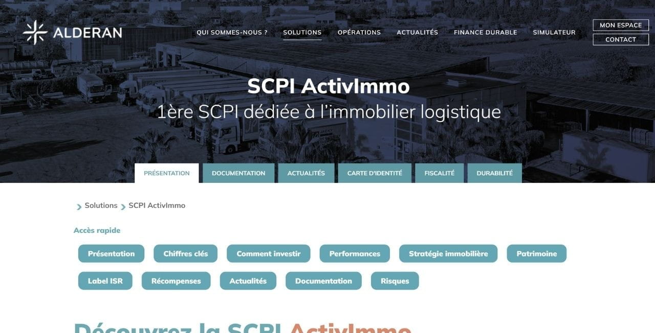 scpi activimmo