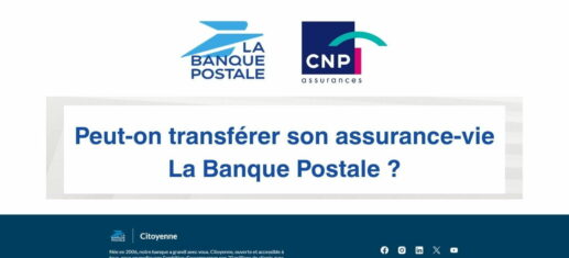 transfert assurance vie la banque postale