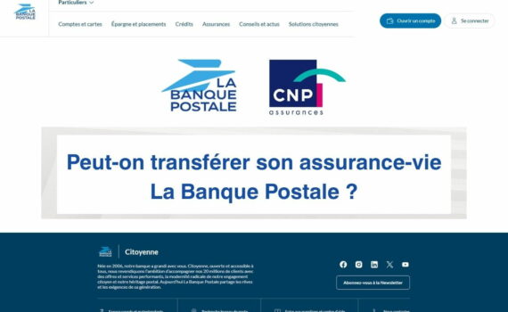 transfert assurance vie la banque postale