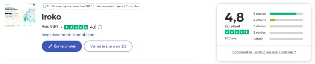 avis iroko trustpilot