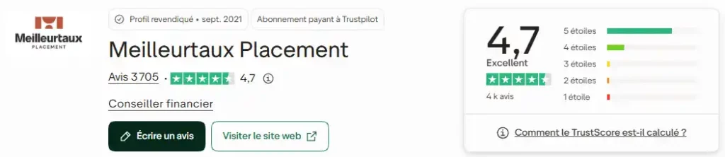 avis trustpilot meilleurtaux